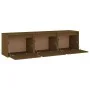 TV-Möbel 3-teilig aus massivem honigbraunem Kiefernholz von vidaXL, TV-Möbel - Ref: Foro24-3100127, Preis: 91,33 €, Rabatt: %