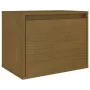 TV-Möbel 3-teilig aus massivem honigbraunem Kiefernholz von vidaXL, TV-Möbel - Ref: Foro24-3100127, Preis: 91,33 €, Rabatt: %