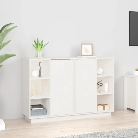 Solid white pine wood sideboard 120x35x80 cm by vidaXL, Sideboards - Ref: Foro24-814500, Price: 170,20 €, Discount: %