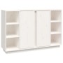 Sideboard aus massivem weißem Kiefernholz, 120 x 35 x 80 cm von vidaXL, Sideboards - Ref: Foro24-814500, Preis: 172,95 €, Rab...