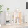 Solid white pine wood sideboard 120x35x80 cm by vidaXL, Sideboards - Ref: Foro24-814500, Price: 170,20 €, Discount: %