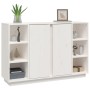 Sideboard aus massivem weißem Kiefernholz, 120 x 35 x 80 cm von vidaXL, Sideboards - Ref: Foro24-814500, Preis: 172,95 €, Rab...