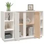 Solid white pine wood sideboard 120x35x80 cm by vidaXL, Sideboards - Ref: Foro24-814500, Price: 170,20 €, Discount: %