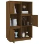 Aparador alto de madera maciza de pino marrón miel 74x35x117 cm by vidaXL, Sideboards - Ref: Foro24-814367, Price: 79,29 €, D...