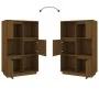 Aparador alto de madera maciza de pino marrón miel 74x35x117 cm by vidaXL, Sideboards - Ref: Foro24-814367, Price: 79,29 €, D...