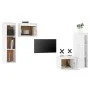 TV-Möbel 4-teilig aus massivem weißem Kiefernholz von vidaXL, TV-Möbel - Ref: Foro24-3100250, Preis: 183,01 €, Rabatt: %