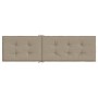 Cojín para tumbona gris taupe (75+105)x50x4 cm
