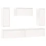 TV furniture 5 pieces solid white pine wood by vidaXL, TV Furniture - Ref: Foro24-3100245, Price: 265,17 €, Discount: %