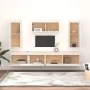 TV furniture 5 pieces solid white pine wood by vidaXL, TV Furniture - Ref: Foro24-3100245, Price: 265,17 €, Discount: %