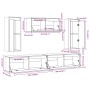TV-Möbel 5-teilig aus massivem weißem Kiefernholz von vidaXL, TV-Möbel - Ref: Foro24-3100245, Preis: 265,38 €, Rabatt: %