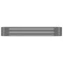 Gray powder coated steel flower bed planter 249x100x36 cm by vidaXL, Pots and planters - Ref: Foro24-318994, Price: 65,10 €, ...