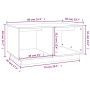 Mesa de centro madera maciza de pino gris 80x50x40 cm de vidaXL, Mesas de centro - Ref: Foro24-814436, Precio: 54,68 €