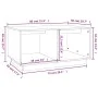 Solid gray pine wood coffee table 80x50x40 cm by vidaXL, Coffee table - Ref: Foro24-814436, Price: 54,68 €, Discount: %