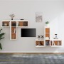 TV-Ständer 6-tlg. aus massivem Kiefernholz weiß von vidaXL, TV-Möbel - Ref: Foro24-3100255, Preis: 266,31 €, Rabatt: %