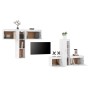 TV-Ständer 6-tlg. aus massivem Kiefernholz weiß von vidaXL, TV-Möbel - Ref: Foro24-3100255, Preis: 266,31 €, Rabatt: %