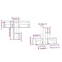 TV-Ständer 6-tlg. aus massivem Kiefernholz weiß von vidaXL, TV-Möbel - Ref: Foro24-3100255, Preis: 266,31 €, Rabatt: %