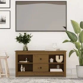 TV-Schrank aus massivem Kiefernholz, honigbraun, 103 x 36,5 x 52 cm von vidaXL, TV-Möbel - Ref: Foro24-814572, Preis: 83,89 €...