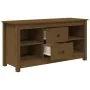 TV cabinet solid honey brown pine wood 103x36.5x52 cm by vidaXL, TV Furniture - Ref: Foro24-814572, Price: 83,89 €, Discount: %
