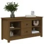 TV cabinet solid honey brown pine wood 103x36.5x52 cm by vidaXL, TV Furniture - Ref: Foro24-814572, Price: 83,89 €, Discount: %