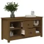 TV cabinet solid honey brown pine wood 103x36.5x52 cm by vidaXL, TV Furniture - Ref: Foro24-814572, Price: 83,89 €, Discount: %
