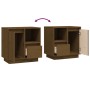 Nachttische 2 Stück Massivholz Kiefer honigbraun 50x34x50 cm von vidaXL, Nachttische - Ref: Foro24-814486, Preis: 88,86 €, Ra...