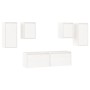 TV-Möbel 6-teilig aus massivem weißem Kiefernholz von vidaXL, TV-Möbel - Ref: Foro24-3100240, Preis: 223,93 €, Rabatt: %