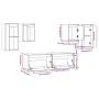 TV-Möbel 6-teilig aus massivem weißem Kiefernholz von vidaXL, TV-Möbel - Ref: Foro24-3100240, Preis: 220,91 €, Rabatt: %