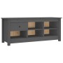 Shoe cabinet made of solid gray pine wood 110x38x45.5 cm by vidaXL, Shoe racks and shoe organizers - Ref: Foro24-814596, Pric...
