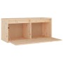 TV-Möbel 3-teilig aus massivem Kiefernholz von vidaXL, TV-Möbel - Ref: Foro24-3100134, Preis: 175,75 €, Rabatt: %