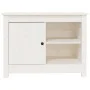 Massiver TV-Schrank aus weißem Kiefernholz, 70 x 36,5 x 52 cm von vidaXL, TV-Möbel - Ref: Foro24-814580, Preis: 87,63 €, Raba...