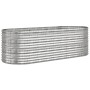 Pflanzgefäß aus silber pulverbeschichtetem Stahl, 224 x 80 x 68 cm von vidaXL, Töpfe und Pflanzgefäße - Ref: Foro24-318957, P...