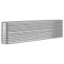 Blumenbeet aus Stahl, silber pulverbeschichtet, 260 x 40 x 68 cm von vidaXL, Töpfe und Pflanzgefäße - Ref: Foro24-318907, Pre...