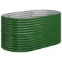 Green powder coated steel flower bed planter 152x80x68 cm by vidaXL, Pots and planters - Ref: Foro24-318948, Price: 71,18 €, ...
