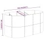 Green powder coated steel flower bed planter 152x80x68 cm by vidaXL, Pots and planters - Ref: Foro24-318948, Price: 71,18 €, ...