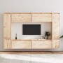TV-Möbel 8-teilig aus massivem Kiefernholz von vidaXL, TV-Möbel - Ref: Foro24-3100194, Preis: 427,11 €, Rabatt: %