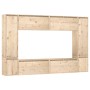 TV-Möbel 8-teilig aus massivem Kiefernholz von vidaXL, TV-Möbel - Ref: Foro24-3100194, Preis: 427,11 €, Rabatt: %