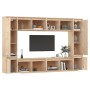 TV-Möbel 8-teilig aus massivem Kiefernholz von vidaXL, TV-Möbel - Ref: Foro24-3100194, Preis: 427,11 €, Rabatt: %