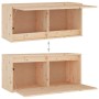 TV-Möbel 8-teilig aus massivem Kiefernholz von vidaXL, TV-Möbel - Ref: Foro24-3100194, Preis: 427,11 €, Rabatt: %