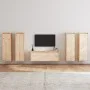 TV-Möbel 3-teilig aus massivem Kiefernholz von vidaXL, TV-Möbel - Ref: Foro24-3100209, Preis: 325,80 €, Rabatt: %