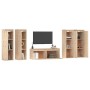 Muebles para TV 3 piezas madera maciza de pino de vidaXL, Muebles TV - Ref: Foro24-3100209, Precio: 322,85 €, Descuento: %