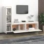 TV-Möbel 3-teilig aus massivem weißem Kiefernholz von vidaXL, TV-Möbel - Ref: Foro24-3100120, Preis: 152,21 €, Rabatt: %