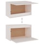 TV-Möbel 3-teilig aus massivem weißem Kiefernholz von vidaXL, TV-Möbel - Ref: Foro24-3100120, Preis: 154,28 €, Rabatt: %