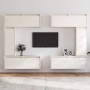 TV-Möbel 6-teilig aus massivem weißem Kiefernholz von vidaXL, TV-Möbel - Ref: Foro24-3100200, Preis: 318,54 €, Rabatt: %