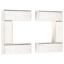 Muebles para TV 6 piezas madera maciza de pino blanco de vidaXL, Muebles TV - Ref: Foro24-3100200, Precio: 318,40 €, Descuent...
