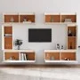 TV furniture 6 pieces solid white pine wood by vidaXL, TV Furniture - Ref: Foro24-3100200, Price: 313,91 €, Discount: %