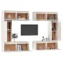 TV furniture 6 pieces solid white pine wood by vidaXL, TV Furniture - Ref: Foro24-3100200, Price: 313,91 €, Discount: %