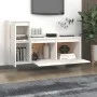 TV-Möbel 2-teilig aus massivem weißem Kiefernholz von vidaXL, TV-Möbel - Ref: Foro24-3100110, Preis: 112,64 €, Rabatt: %