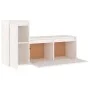 TV-Möbel 2-teilig aus massivem weißem Kiefernholz von vidaXL, TV-Möbel - Ref: Foro24-3100110, Preis: 112,64 €, Rabatt: %