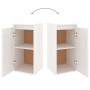 TV-Möbel 2-teilig aus massivem weißem Kiefernholz von vidaXL, TV-Möbel - Ref: Foro24-3100110, Preis: 109,67 €, Rabatt: %