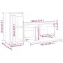 TV-Möbel 2-teilig aus massivem weißem Kiefernholz von vidaXL, TV-Möbel - Ref: Foro24-3100110, Preis: 112,64 €, Rabatt: %